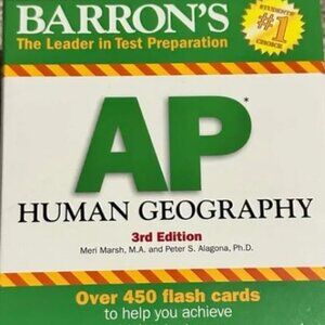 Barrons AP Human Geography 3rd Edition- flash cards
